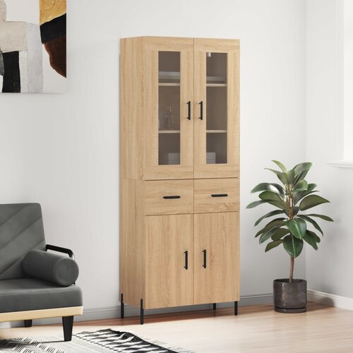  Visoka komoda hrasta sonome 69,5x34x180cm od konstruiranog drva Cijene