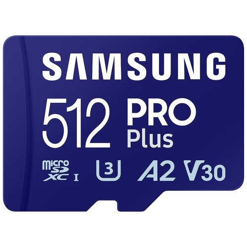 Samsung Memorijska kartica PRO PLUS MicroSDXC 512GB U3 + SD Adapter MB-MD512SA Slike