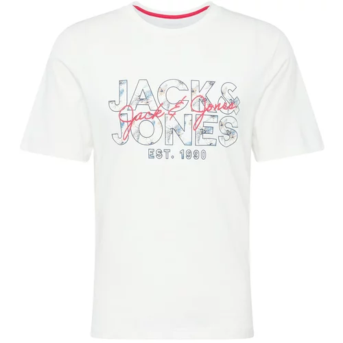 Jack & Jones Majica 'CHILL' marine / svetlo modra / svetlo rdeča / bela
