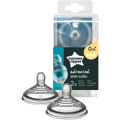 Tommee Tippee silikonski Anti-colic cucelj silikon s spremenljivim pretokom (2 kosa) Cene