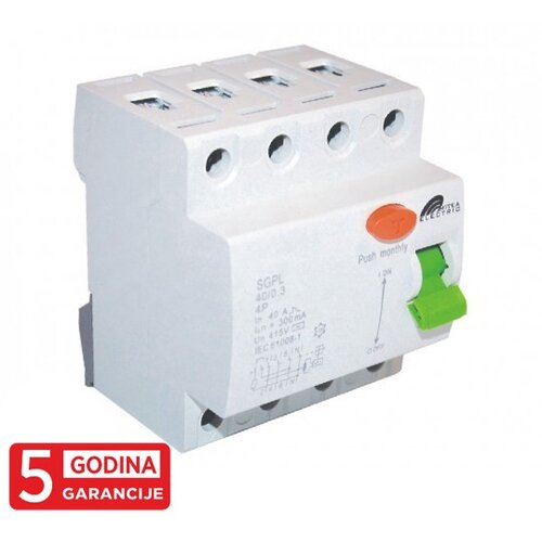 Mitea_Electric ME-FID sklopka 40A 30mA 3P+N SGPL 5Y Cene