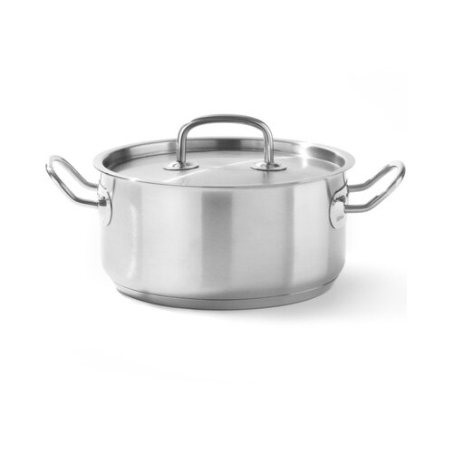 Hendi Lonac za dinstanje, srednje dubine - sa poklopcem, Kitchen Line, 9,5L, ⌀280x(H)155mm Cene
