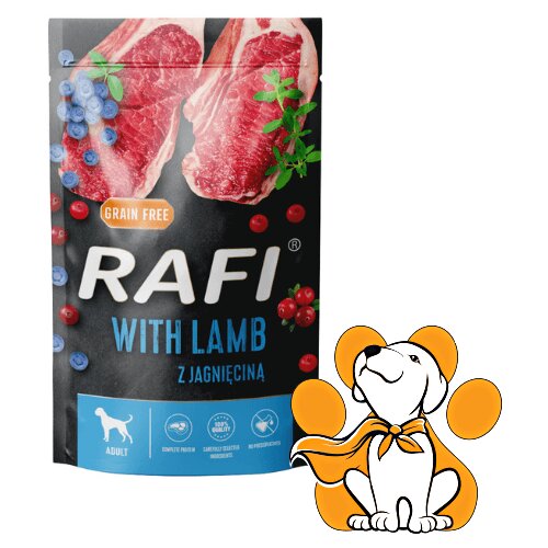 Rafi Dog Grain Free Lamb 500g, Vlažna Hrana Sa Jagnjetinom Za Osetljiv Stomak Cene