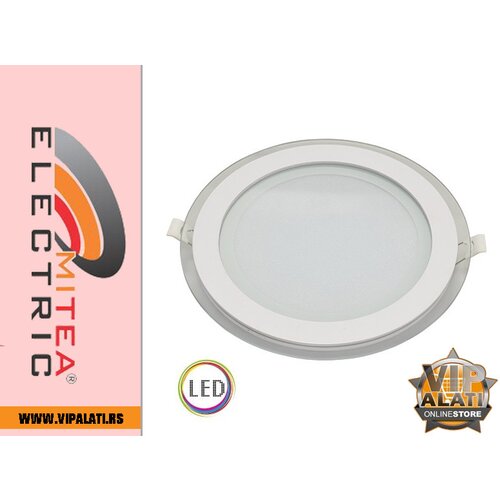 Mitea Lighting MPC18 18W 6500K stakleni ugradni okrugli led panel Slike