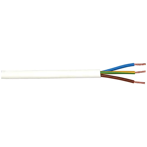  izolirani kabel (H03VV-F3G0,75, 5 m, bijele boje)