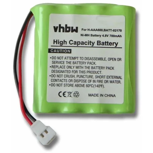 VHBW Baterija za Philips Babyphone SBC-SC468 / SBC-SC486, 700 mAh