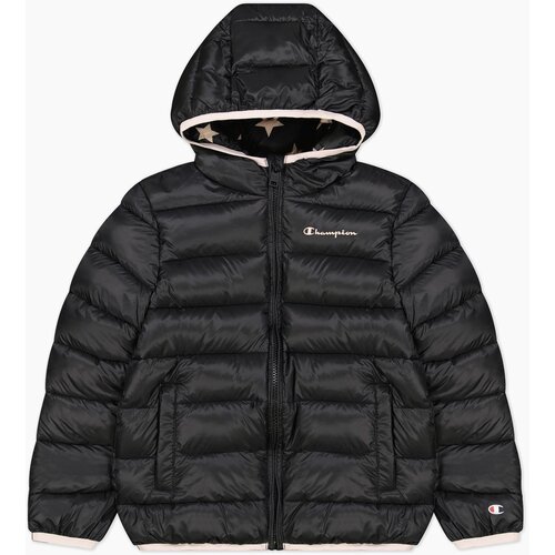 Champion jakna za dečake Hooded Jacket crna Slike