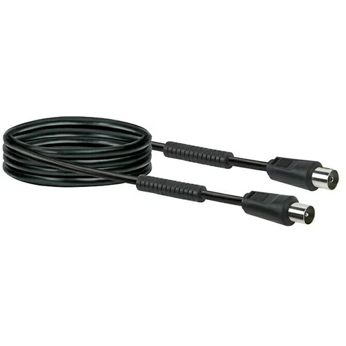 SCHWAIGER Priključni kabel za antenu (1,5 m, 90 dB, IEC utikač, IEC utičnica)