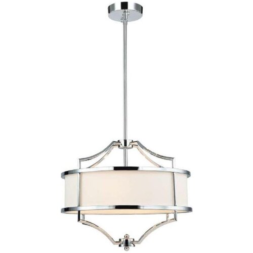 Open Design OR80902 - Luster na &scaron;ipci STESSO 4xE27/15W/230V prečnik 42 cm, hrom/bela Cene
