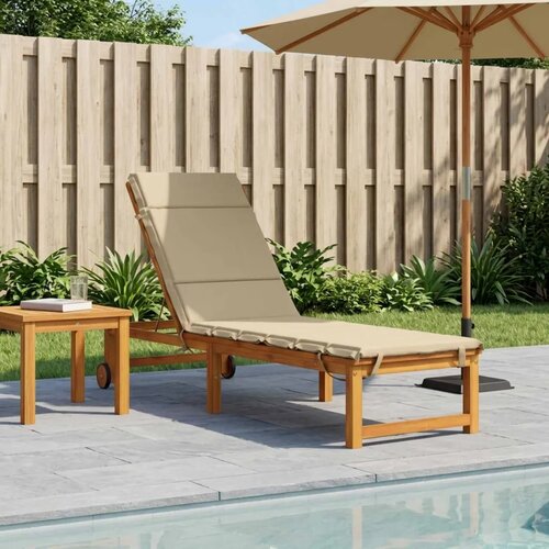  Jastučić za ležaljku GEMERT 100% poliester Bež 200 x 55 x 3 cm - Bež 200 x 55 x 3 cm Poliester Cijene