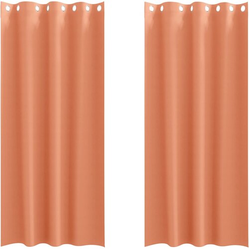  Zavjese za blackout s prstenovima 2 pcs Terakota 225 x 140 cm Slike