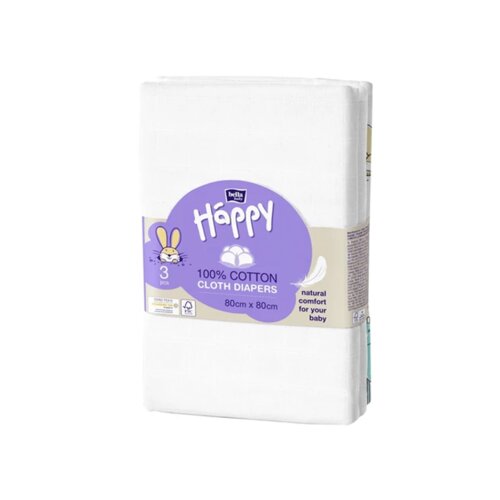 Bella Baby Happy Platnene tetra pelene sa uzorkom 80x80cm 3kom Cijene