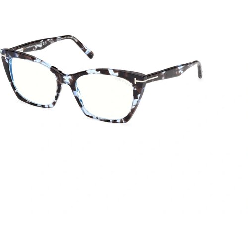 Tom Ford Ženski okvir za dioptrijske naočare Blue block 0FT5709-B 56A54, Crno-beli Cene
