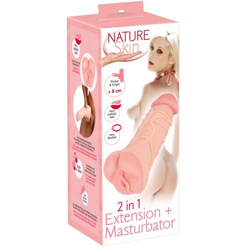 Nature Skin 2in1 Extension + Masturbator Vagina Slike