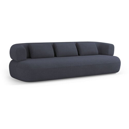 Micadoni Temno modra sedežna garnitura iz tkanine boucl&amp;eacute; 200 cm Jenny &amp;ndash; Slike