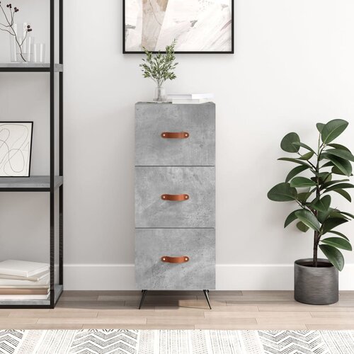  Komoda siva boja betona 34,5x34x90 cm od konstruiranog drva Cijene