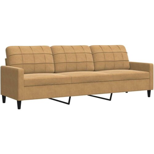 VidaXL 2-dijelni set sofa s jastucima smeđi bar&amp;scaron;unasti Slike