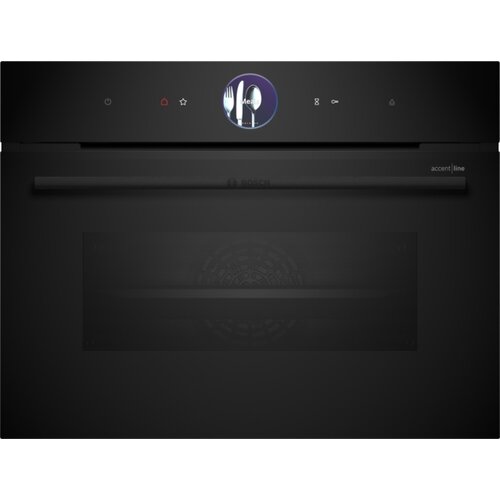 Bosch 8, Ugradna kompaktna rerna sa funkcijom pečenja na pari, 60 x 45 cm, Crna, CSG936DB1 Slike