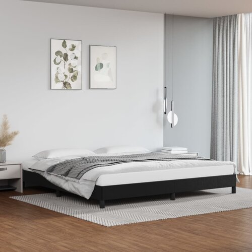 VidaXL Posteljni okvir črn 200x200 cm umetno usnje Slike