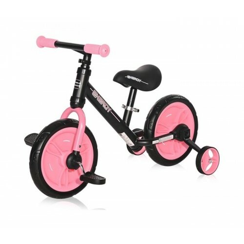Lorelli Bertoni dečiji bicikl balance bike Lorelli energy 2in1 black&pink Slike