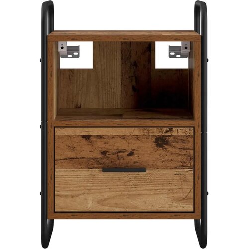  Viseći Noćni Ormar Staro drvo 40 x 30 x 60 cm Konstruirano drvo - Staro drvo 1 Slike