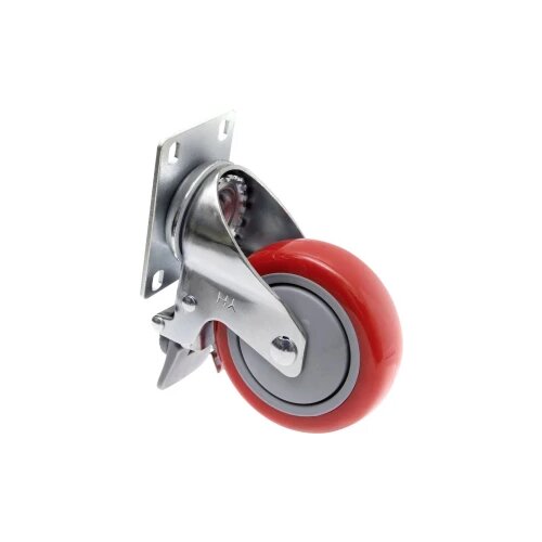 Toolcraft TO-5137956 Okretni kotač PU s bravom 100 mm s montažnom pločom Cijene