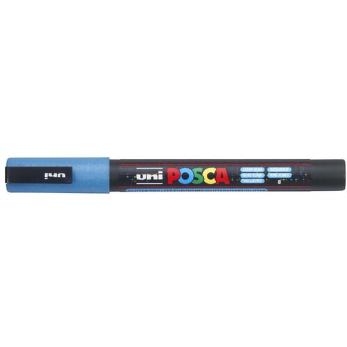 POSCA UNI marker PC-3ML GLITTER SVIJETLO PLAVI Slike