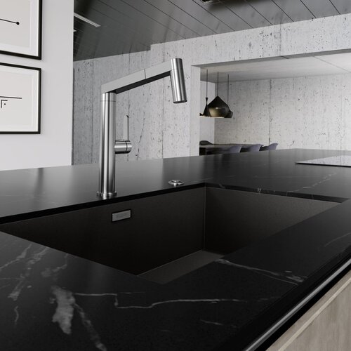 Blanco 526244 Zerox 700-U Dark steel pomivalno korito iz nerjavnega jekla Slike