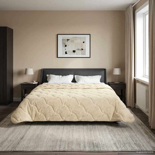  Zimska posteljnina krema 200 x 200 cm Mikrofibra in Teddy flis, (5000284276) Cene