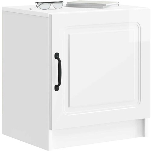  Noćni ormar 2 pcs Bijela visokog sjaja 43 x 34 5 x 47 cm Slike