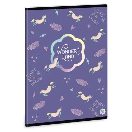 Ars Una wonderland unicorn bilježnica na linije A/5 Cijene