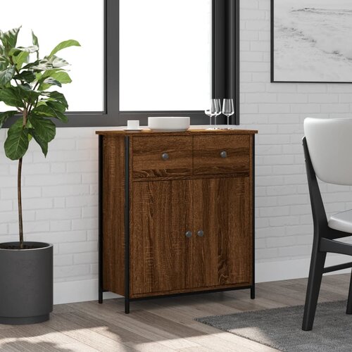 vidaXL Komoda boja smeđeg hrasta 70 x 30 x 80 cm od konstruiranog drva Cene