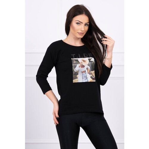 Kesi Blouse with Tide black print Slike