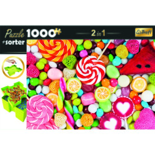 Trefl Pisane sladkarije - sestavljanka z 1000 deli + pladenj za razvrščanje kot darilo Cene
