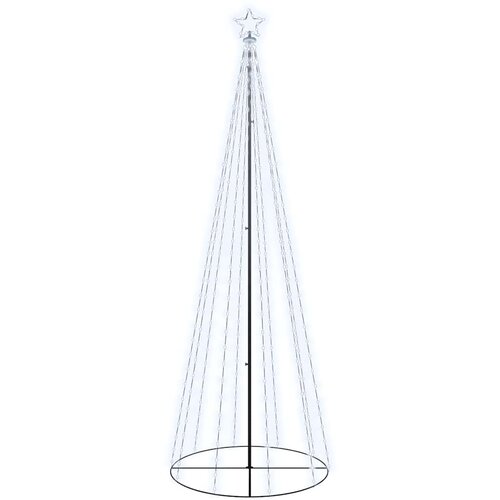  Stožasto božićno drvce hladno bijelo 310 LED žarulja 100x300 cm Slike