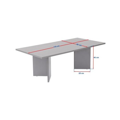 Hanah home Klub sto Sabin, 119x40x60 cm, Boje oraha Slike