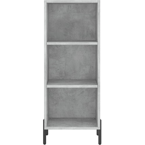  Visoka komoda siva betona 34,5x34x180 cm od konstruiranog drva Slike