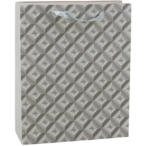  3D Geometry Effect Gift Bag Gray 32 x 26 x 10.5 cm Cijene