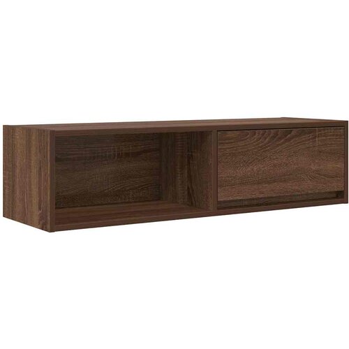 VidaXL TV omarica rjavi hrast 100x31x25,5 cm inženirski les, (21829753) Slike