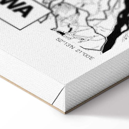  Slika - City Plan: Warszawa (1 Part) Vertical 20x30 Akustična Cene