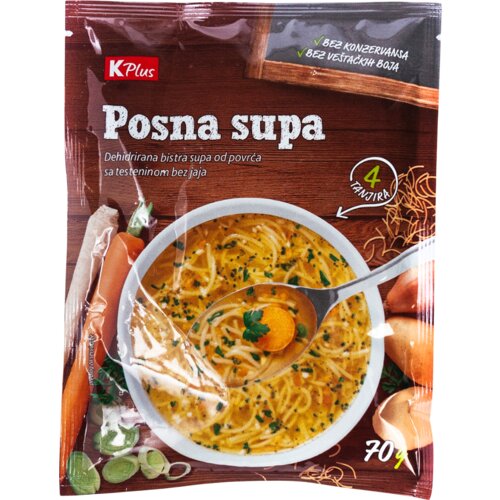 K Plus supa posna 70g Cene