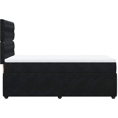 Box spring krevet s madracem crni 80 x 200 cm bar&amp;scaron;unasti Slike