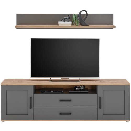 CARRYHOME TV-ELEMENT siva, hrast artisan Cene