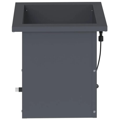  Vrtna posuda za sadnju s LED svjetlom Antracit 30 x 30 x 30 cm - Antracit 30 x 30 x 30 cm 1 Slike