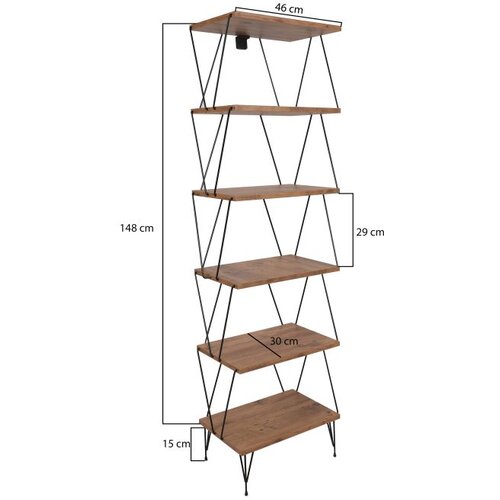 Hanah home Balaban - Pine knjižna omara, (20783741) Cene