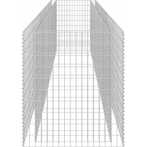  Gabionska sadilica od pocinčanog čelika 450 x 90 x 100 cm Slike