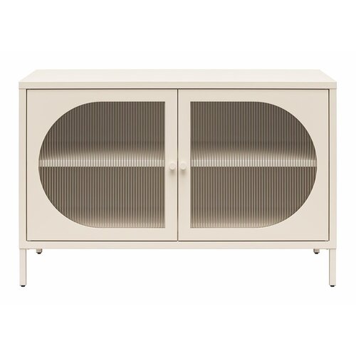 Støraa kremno bela kovinska vitrina 100x64x40 cm luna – Cene