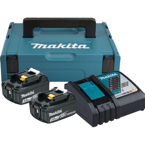 Makita Set baterija i punjač Power source kit 2/Makpac Type1, BL1830x2, DC18RC Makita 197952-5 Cene