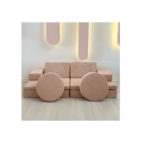 Atelier Del Sofa puzzle - pink pink 2-Seat sofa-bed Slike