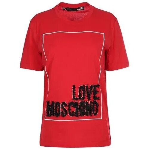 Love Moschino Ženska majica W4H0614M3517-O93, Crvena Slike